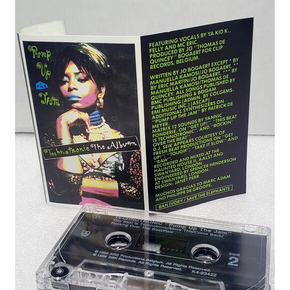 Technotronic Pump Up The Jam 1989 Cassette Tape Vintage Tested Works Old School - Picture 4 of 7